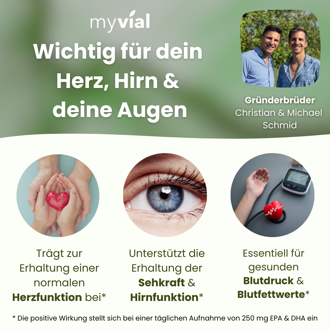 Omega 3 Kapseln aus Algenöl - Vegan