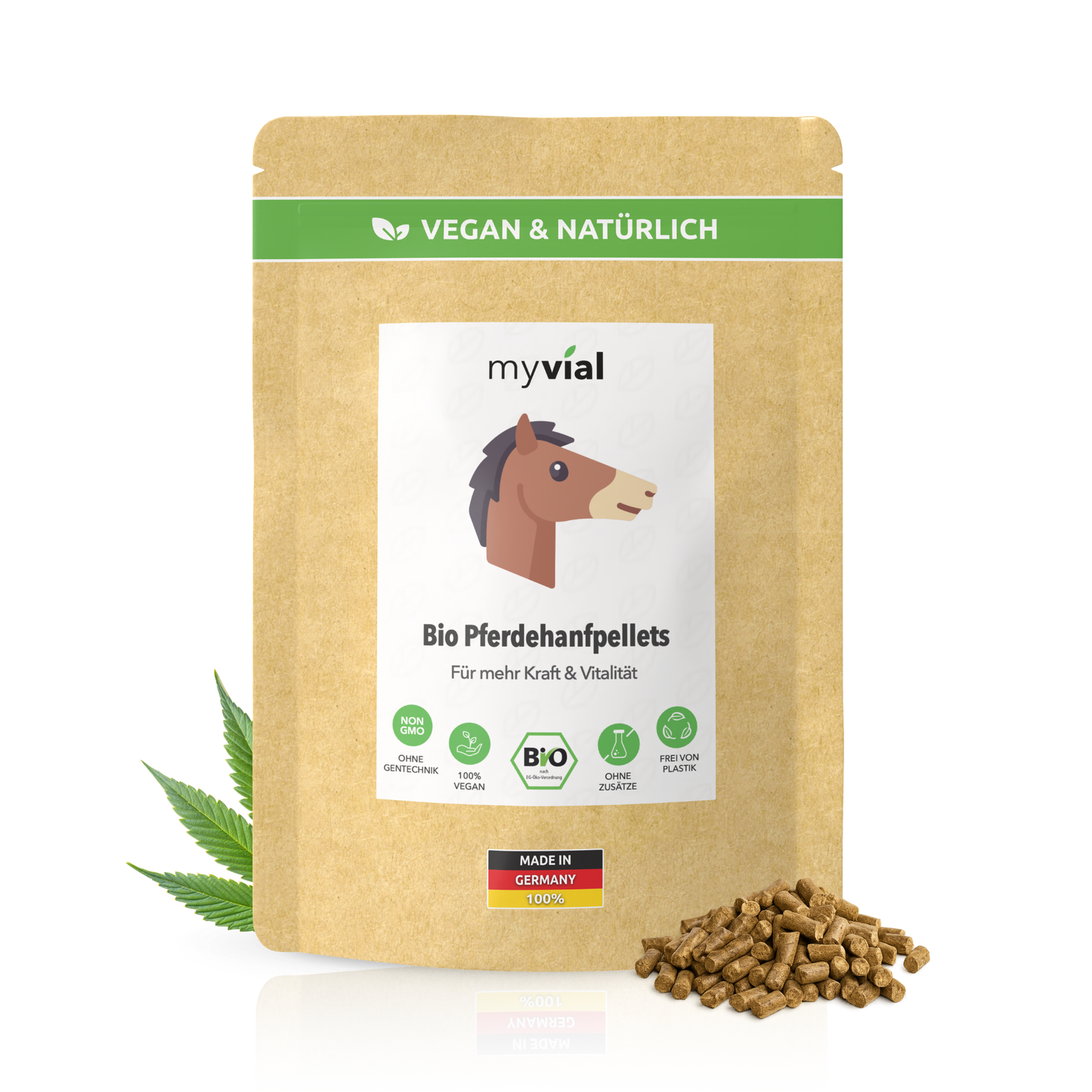 Bio Pferdehanf Hanfpellets Leckerli 5kg