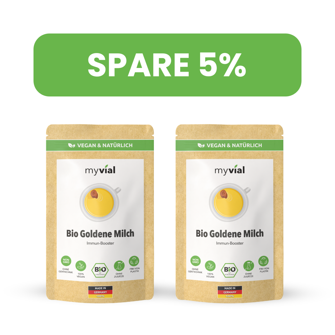 Bio Goldene Milch Latte mit 10 ayurvedischen Superfoods