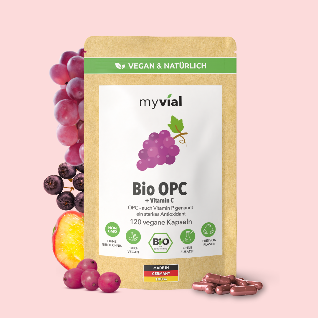 Bio OPC Kapseln – Mit Traubenkern, Aroniapulver & Vitamin C