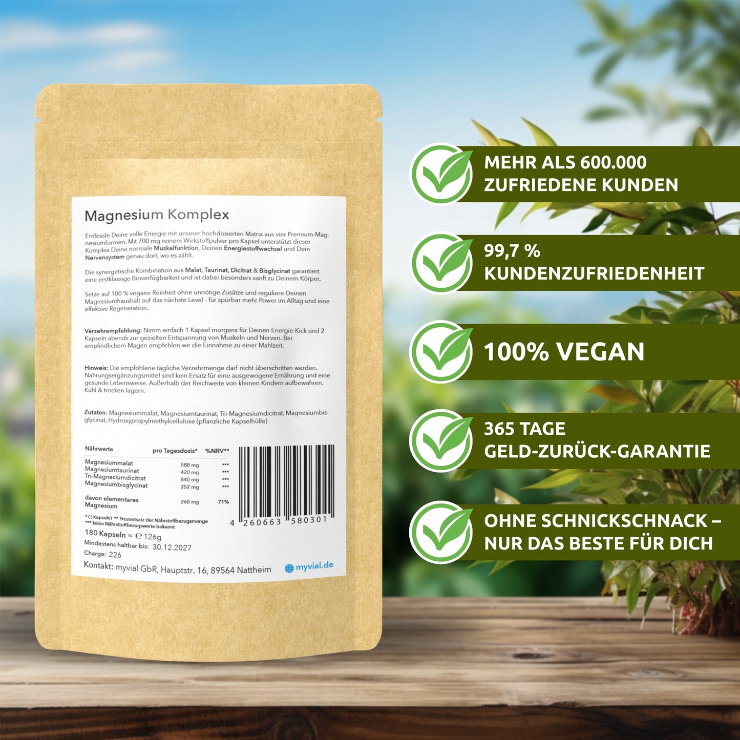 Magnesium Komplex Kapseln