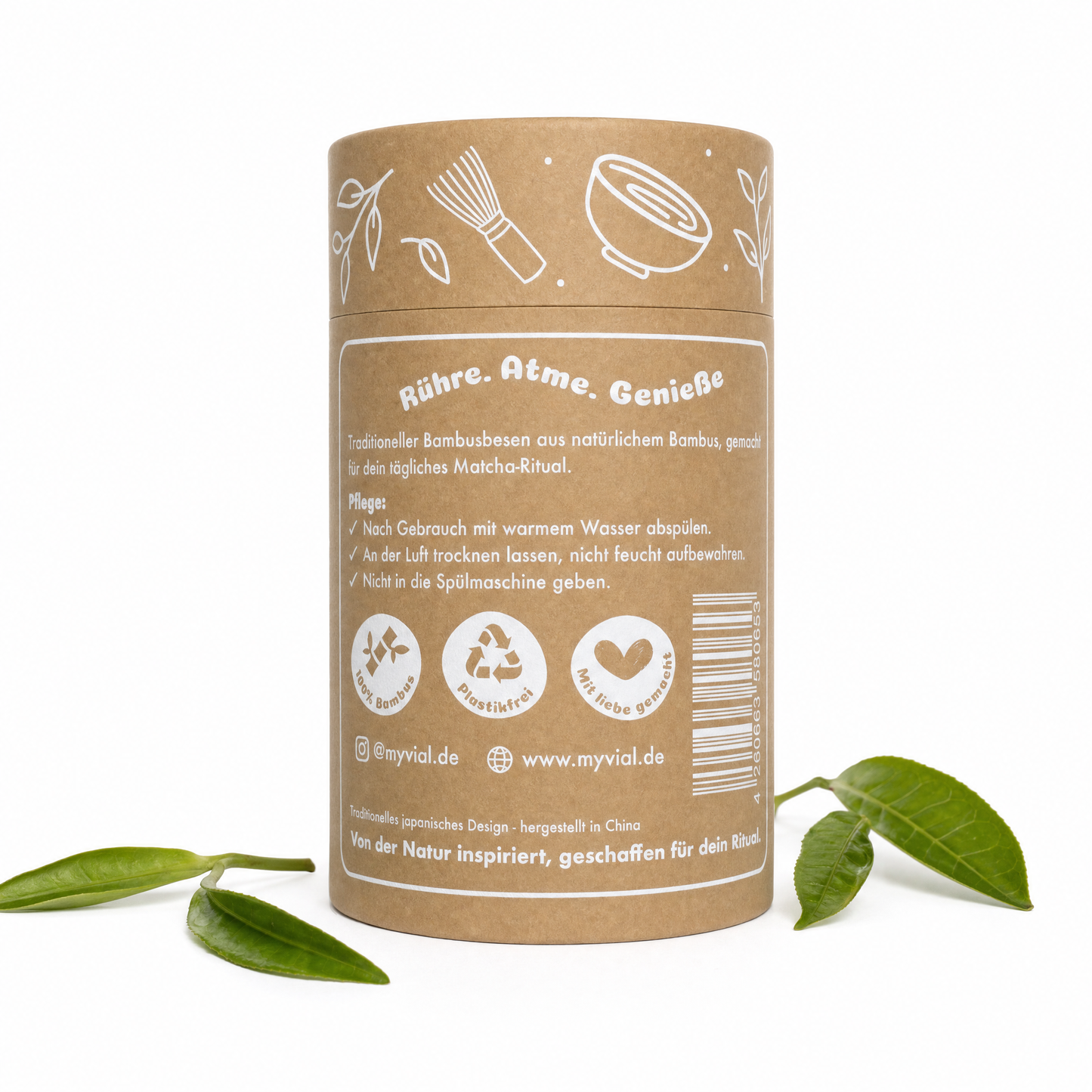 Premium Matcha Besen (Chasen) aus Bambus