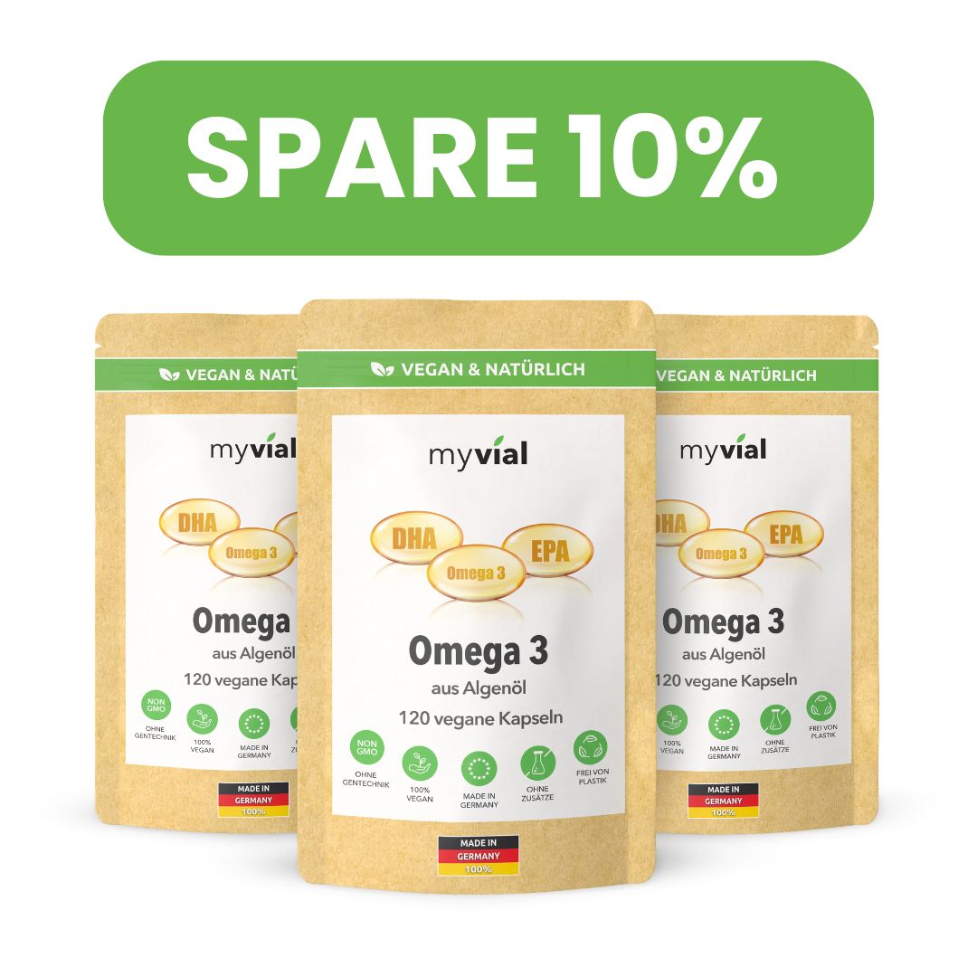 Omega 3 Kapseln aus Algenöl - Vegan