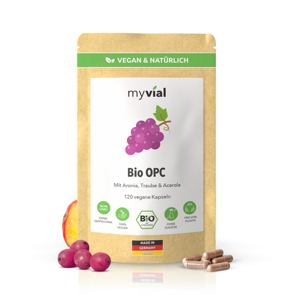 {"loading" => "lazy", "alt" => "Bio OPC Kapseln – Mit Traubenkern, Aroniapulver & Vitamin C"}