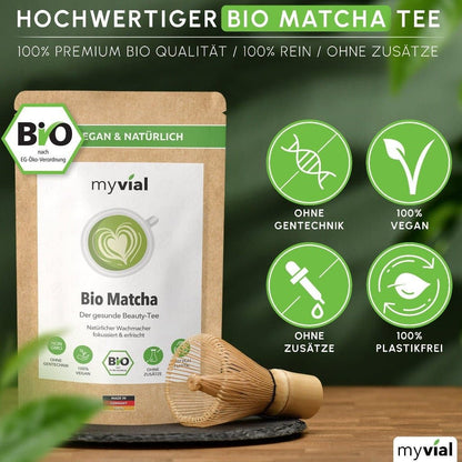 Bio Matcha Pulver 100g, Beste Qualität aus Japan (Kagoshima) kaufen